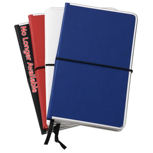 Additional Image 1 - a blue notebook with red and white pages