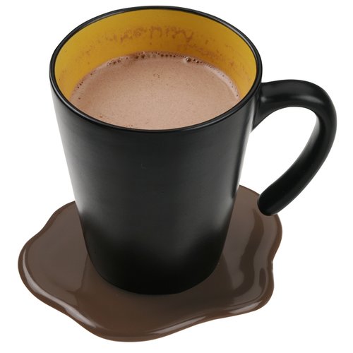 Additional Image 2 - a black and yellow mug with a handle