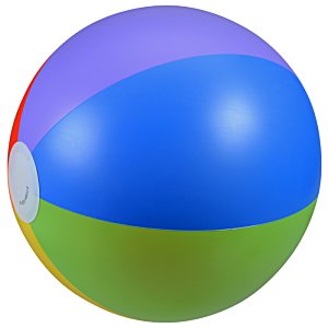Additional Image 1 - a colorful beach ball on a white background