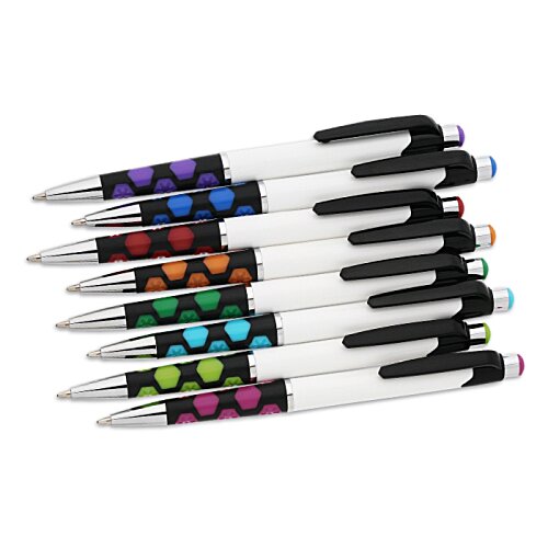Additional Image 2 - a stack of multi colored pens