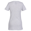 View Image 2 of 2 of Next Level Tri-Blend Deep V-Neck T-Shirt - Ladies' - White