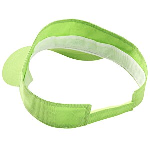 Additional Image 1 - a green visor with a white stripe
