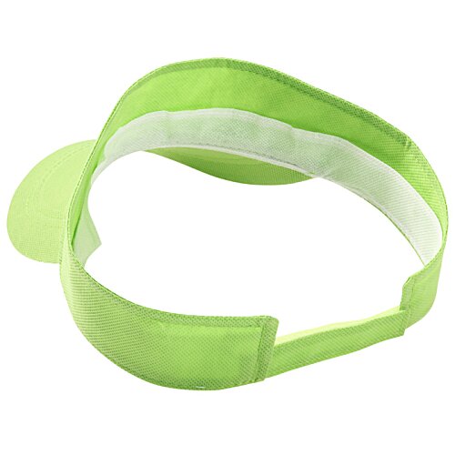 Additional Image 1 - a green visor with a white band