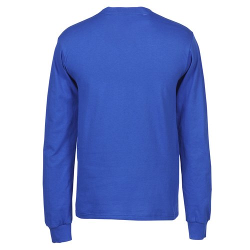Additional Image 1 - a blue long sleeved shirt