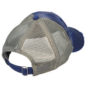 Additional Image 1 - a grey and blue hat