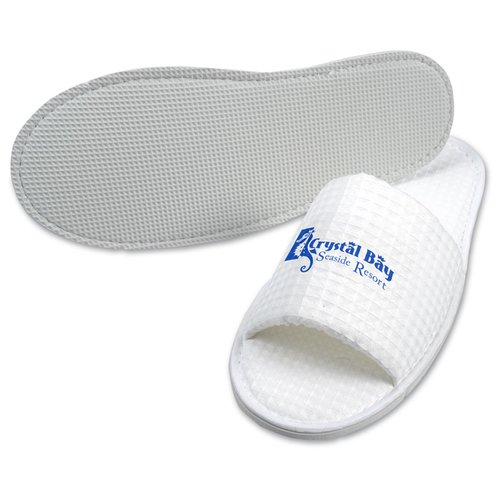 Additional Image 2 - a white shoe with blue text on it