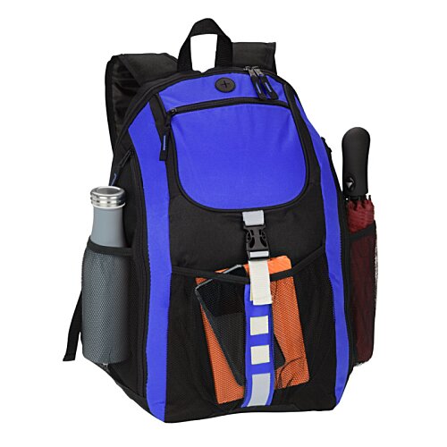 Additional Image 3 - a green and black backpack