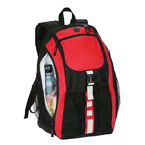 Additional Image 4 - a green and black backpack