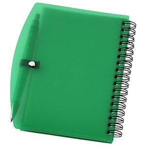 Additional Image 3 - a green notebook with a metal handle
