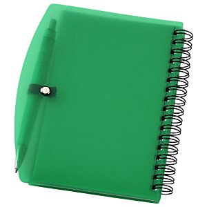 Additional Image 3 - a green notebook with a metal handle