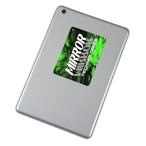 Additional Image 1 - a white rectangular object with a green square