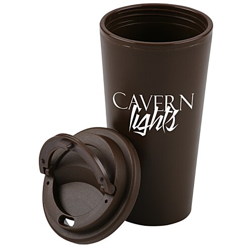 Additional Image 1 - a brown cup with a lid