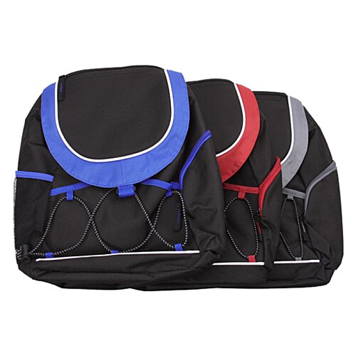 Additional Image 3 - a group of black and blue backpacks