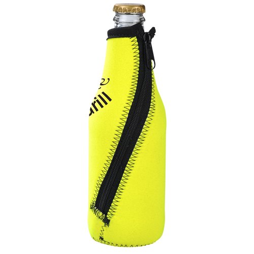 Additional Image 1 - a yellow water bottle with a black strap