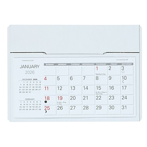 Additional Image 3 - a white calendar with red buttons