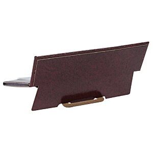 Additional Image 3 - a brown clipboard with a metal holder