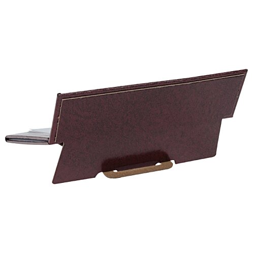 Additional Image 3 - a brown clipboard with a metal holder
