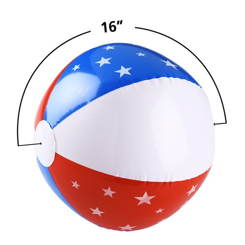 Additional Image 1 - a red white and blue beach ball