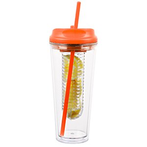 Additional Image 1 - a plastic cup with a straw