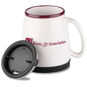 Additional Image 1 - a white and red coffee mug