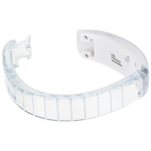 Additional Image 1 - a clear plastic bracelet with a clear plastic band