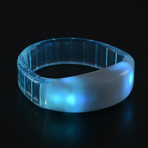 Additional Image 5 - a white bracelet with red light