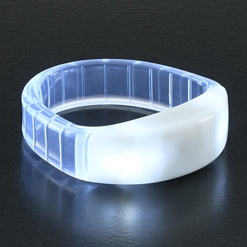 Additional Image 7 - a clear plastic bracelet on a black surface