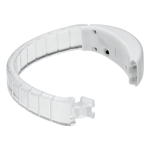 Additional Image 1 - a clear plastic bracelet with a clear plastic band