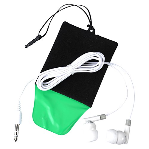Additional Image 1 - a black and green phone with white cord