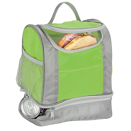 Additional Image 1 - a green and grey bag with a sandwich inside