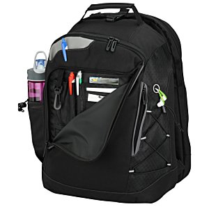 Additional Image 3 - a black backpack with a white background