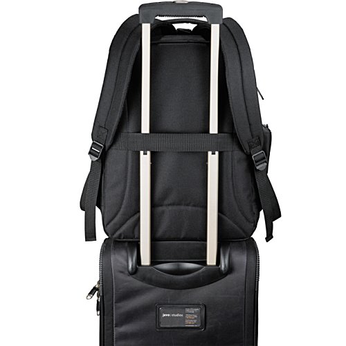 Additional Image 4 - a black suitcase with silver handles
