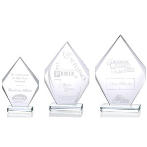 Additional Image 1 - a row of clear trophies