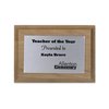 View Image 4 of 4 of Walnut Finished Wood Plaque with Aluminum Plate - 7"