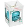 View Image 2 of 3 of Round Shatterproof Ornament - Happy Holidays