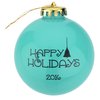 View Image 3 of 3 of Round Shatterproof Ornament - Happy Holidays