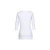 View Image 2 of 2 of Bella 1/2 Sleeve Boatneck T-Shirt - White