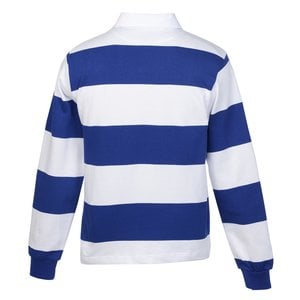 Additional Image 3 - a blue and white striped shirt