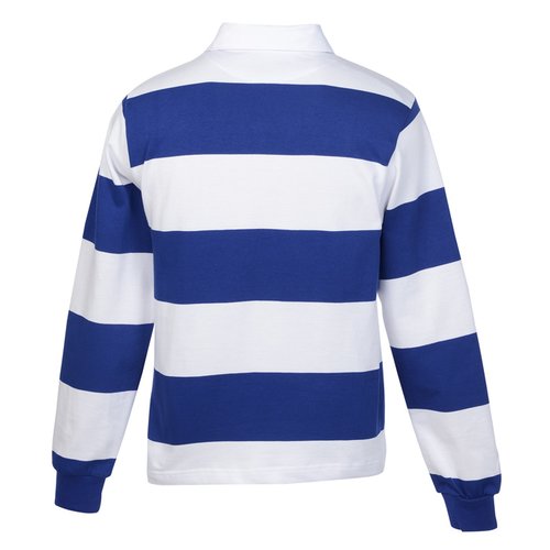 Additional Image 3 - a blue and white striped shirt