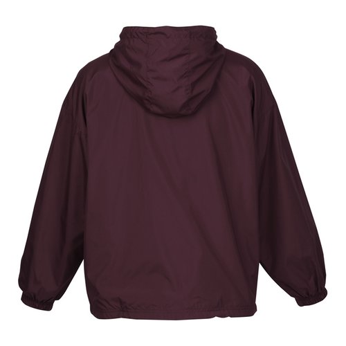 Additional Image 1 - a maroon jacket with a hood