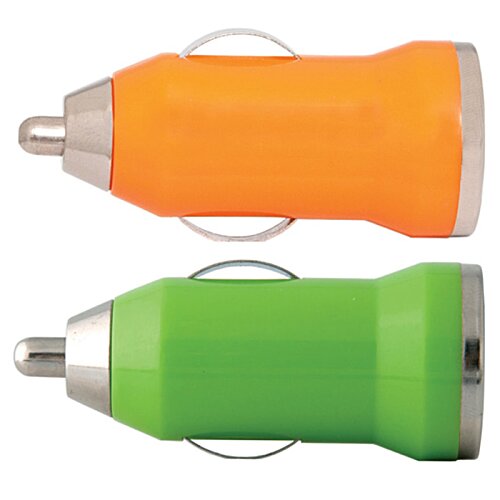 Additional Image 1 - a close up of a green and orange usb plugs
