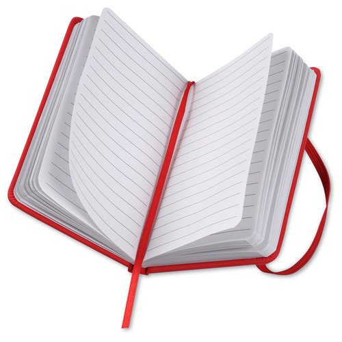 Additional Image 1 - a red and white book with a red strap