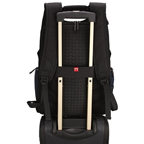 Additional Image 4 - a black backpack with a metal frame