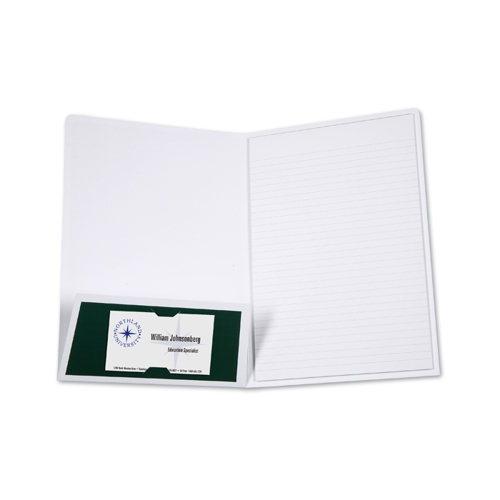 Additional Image 1 - a white folder with a black label