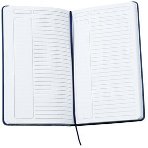 Additional Image 3 - a white notebook with a black band