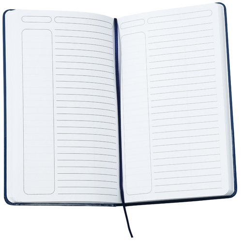 Additional Image 3 - a white notebook with a black band