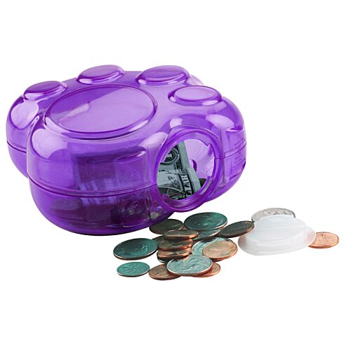 Additional Image 2 - a blue plastic container with coins