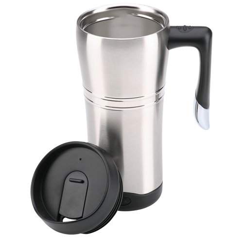 Additional Image 1 - a silver and black coffee pot