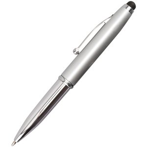 Additional Image 3 - a silver pen with a black cap