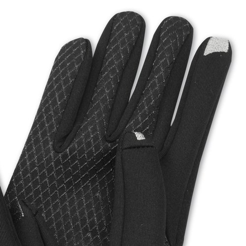 Additional Image 2 - a black glove with a silver ring